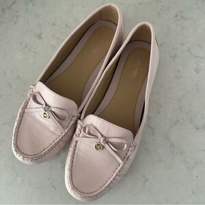 Michael Kors Leather Pink Loafers Moccasins Shoes
